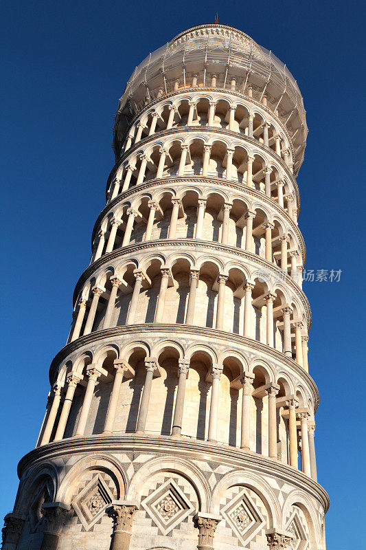 Torre Pendente斜塔，比萨，托斯卡纳，意大利